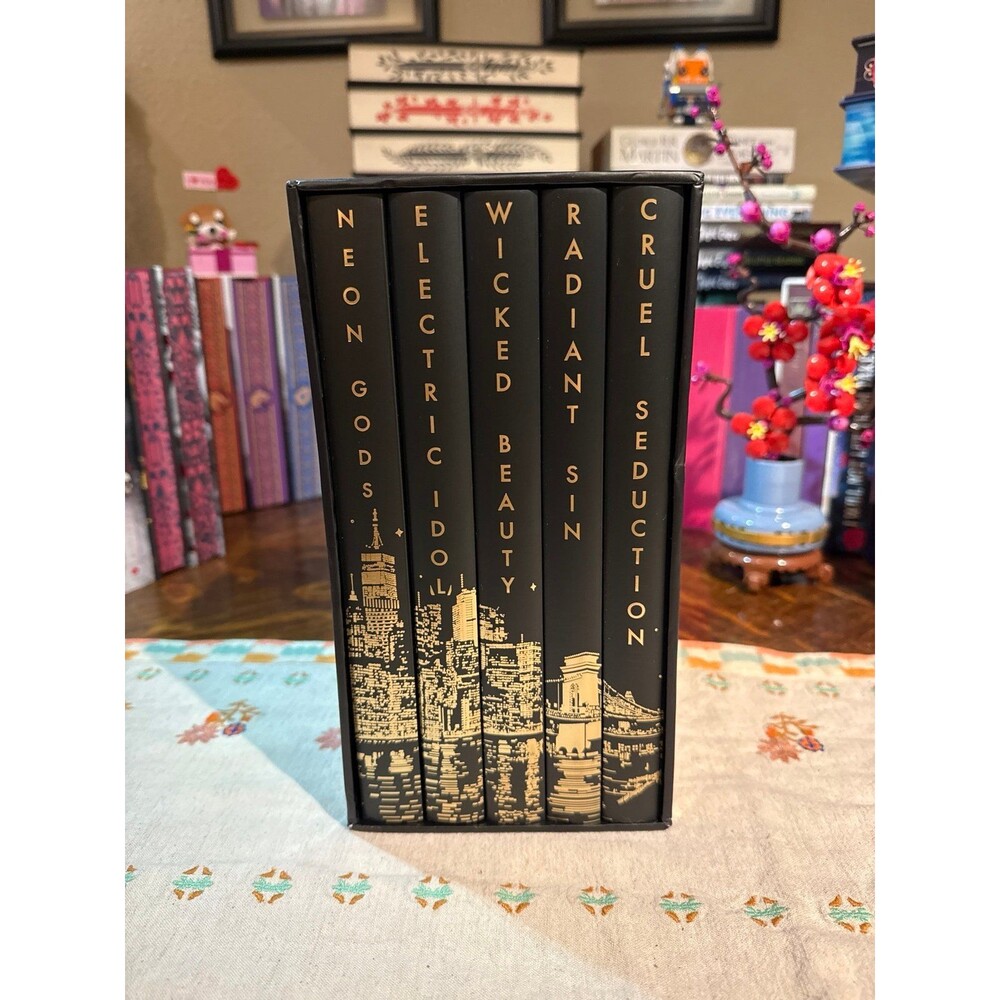 Neon Gods 1-5 series backerkit Limited Boxset Gold Metallic by Katee Robert